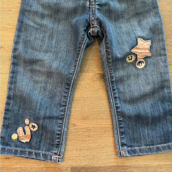 Wrangler Bay Girls Toddler Straight Jeans Embroidered Western Horse Star Vintage - Picture 3 of 10